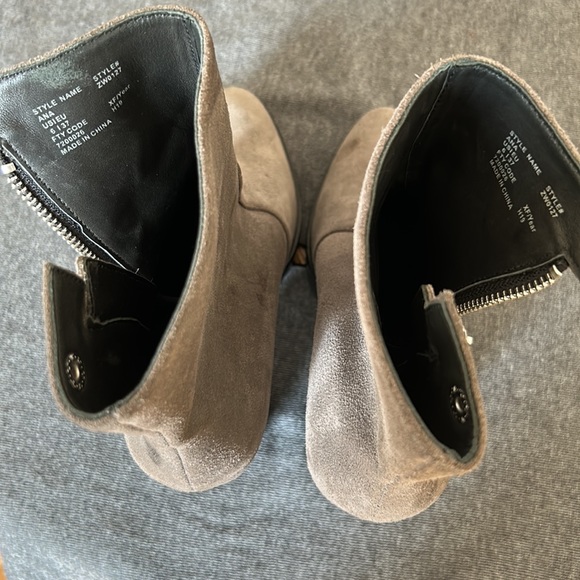 Pre-loved AllSAINTS, Ana Suede blocked heel Ankle booties - Picture 9 of 9